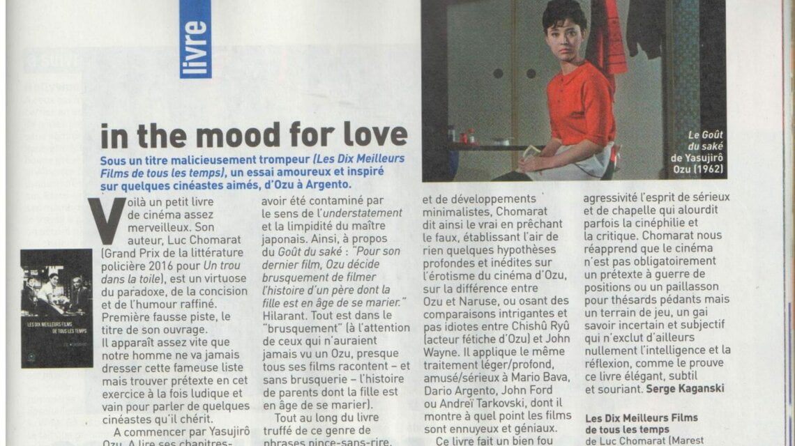 Les dix meilleurs films de tous les temps dans Les Inrocks