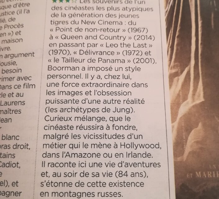 Aventures de John Boorman dans l'OBS