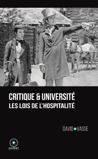 Critique & Université - de David Vasse publié aux éditions Marest