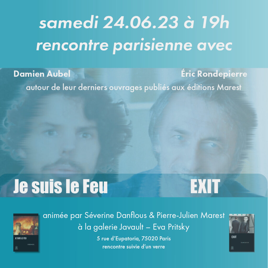 24 juin, 19h, entre Damien Aubel et Eric Rondepierre à la galerie Javault - Eva Pritsky